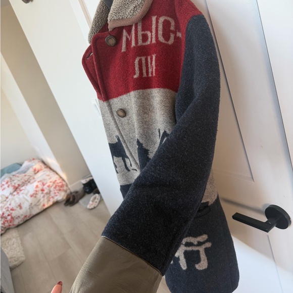 RUE GRENELLE VINTAGE French wool coat! 
ladies size XL- graphic, Winter wear - Picture 5 of 9